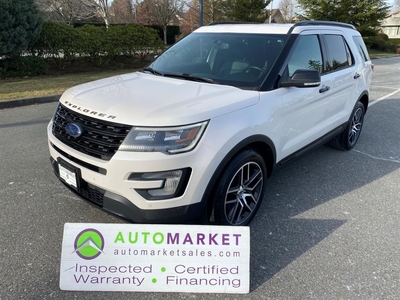 Used 2017 Ford Explorer Sport 4WD LEATHER, PANO ROOF, FINANCING, WARRANTY, INSPECTED W/BCAA MBSHP! for Sale in Surrey, British Columbia