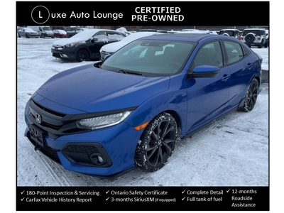 Used 2018 Honda Civic SPORT TOURING, AUTO, LEATHER, NAV, SUNROOF!! for Sale in Orleans, Ontario