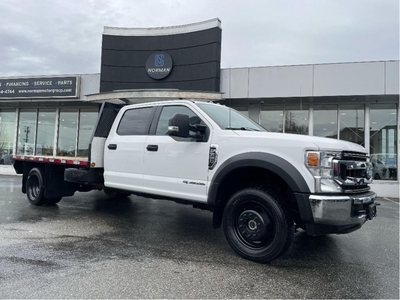 Used 2020 Ford F-550 XLT CREW DRW 4WD PWR SEAT REMOTE START FLAT DECK for Sale in Langley, British Columbia