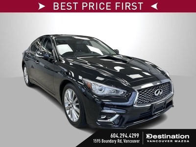 Used 2021 Infiniti Q50 LUXE Local Vehicle Twin Turbo V6 AWD for Sale in Vancouver, British Columbia