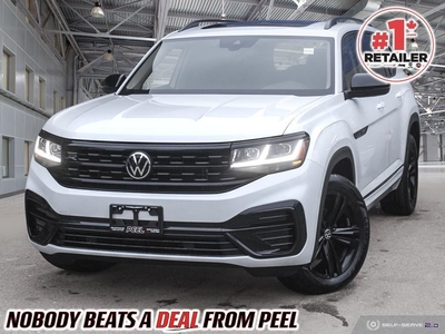 Used 2022 Volkswagen Atlas R LINE BLACK PANOROOF VENTED LEATHER AWD for Sale in Mississauga, Ontario