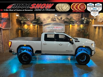 Used 2024 GMC Sierra 2500 HD AT4 - 6.5in BDS Lift, 37-In Tires, 22-In Rims, Underglow for Sale in Winnipeg, Manitoba