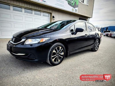 Used 2015 Honda Civic EX Certified One Owner Extended Warranty Gas Saver for Sale in Orillia, Ontario