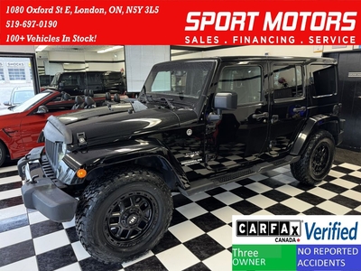 Used 2017 Jeep Wrangler Unlimited Sahara 4WD+New Tires+Alloys+AccidentFree for Sale in London, Ontario