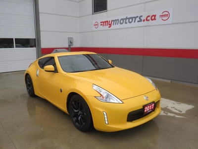 Used 2017 Nissan 370Z Coupe Touring (**6 SPD MANUAL TRANSMISSION**ALLOY WHEELS**PUSH BUTTON START**AM/FM/CD PLAYER**FOG LIGHTS**STEERING WHEEL CONTROLS**CRUISE CONTROL** BLUETOOTH** POWER WINDOWS** SPORT SEATS**) for Sale in Tillsonburg, Ontario