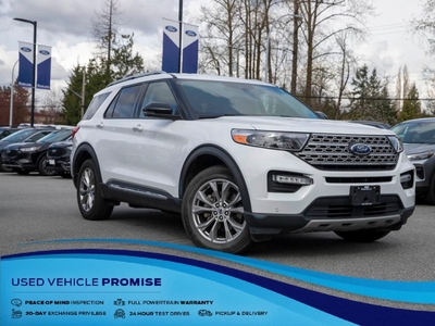 Used 2021 Ford Explorer Limited LOCAL BC, NO ACCIDENTS, 7-SEAT, NAV, PWR LIFTGATE for Sale in Surrey, British Columbia