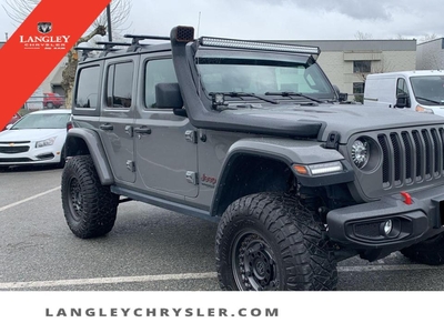 Used 2021 Jeep Wrangler Unlimited Rubicon Lifted Snorkel Light Bar for Sale in Surrey, British Columbia