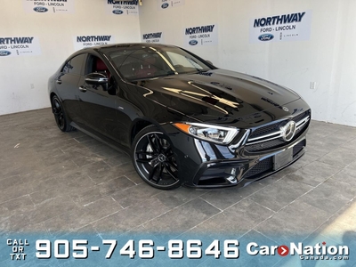 Used 2021 Mercedes-Benz CLS-Class CLS 53 AMG AWD RED LEATHER ROOF BLACK RIMS for Sale in Brantford, Ontario