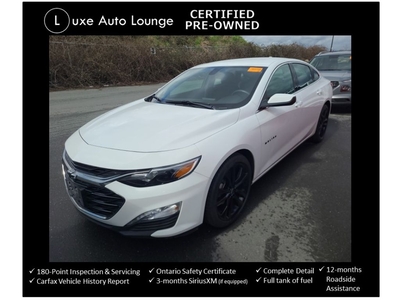 Used 2022 Chevrolet Malibu LT, LOW KM, BLACK PKG, HEATED SEATS, REMOTE START! for Sale in Orleans, Ontario
