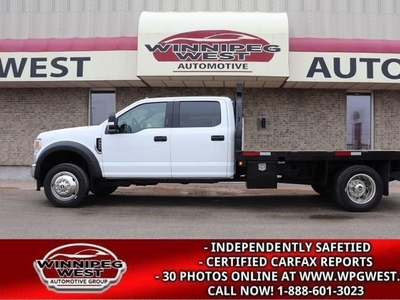 Used 2022 Ford F-550 CREW DUALLY 4X4, 12FT DECK, HD GVW, LOADED/AS NEW! for Sale in Headingley, Manitoba