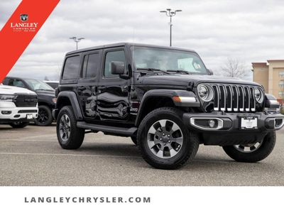 Used 2022 Jeep Wrangler Unlimited Sahara Accident Free Leather Cold Weather Pkg for Sale in Surrey, British Columbia