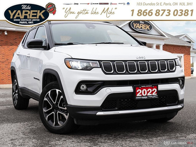 2022 Jeep Compass LIMITED 4x4 COLD WEATHER GROUP!!