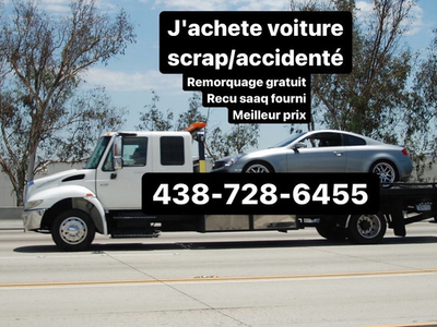 Achat auto scrap voiture scrap pieces/remorquage/towing