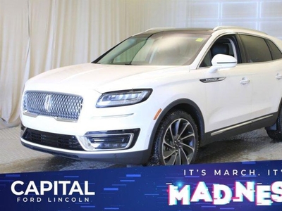 Used 2019 Lincoln Nautilus Reserve AWD **One Owner, Leather, Heated/Cooled Seats, 2.7L, Tech Package** for Sale in Regina, Saskatchewan