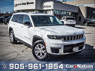 Used 2022 Jeep Grand Cherokee L Limited 4x4 PANO ROOF LEATHER NAV for Sale in Burlington, Ontario