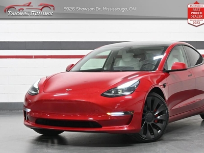 Used 2023 Tesla Model 3 Performance No Accident Dual Motor White Leather for Sale in Mississauga, Ontario