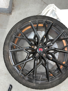 20 inch rims with black wrapping that can be self removed
