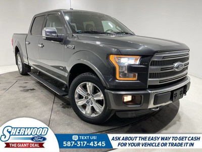 2016 Ford F-150 Platinum 4x4 -$0 Down $124 Weekly, Remote Start,