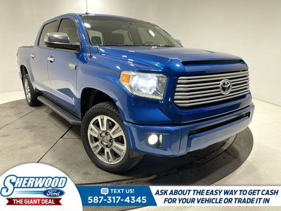 2017 Toyota Tundra Platinum 4x4 - $0 Down $237 Weekly, Leather,