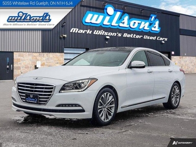 Used 2015 Hyundai Genesis Sedan Luxury - Navigation, Pano Sunroof, Leather, Heated + Cooled Seats & More! for Sale in Guelph, Ontario