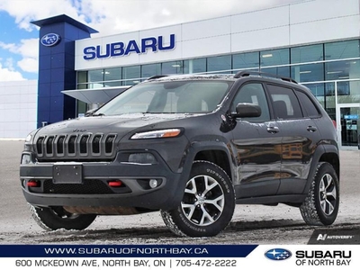 Used 2016 Jeep Cherokee Trailhawk Adventure-Ready, Trail-Tested Performance for Sale in North Bay, Ontario