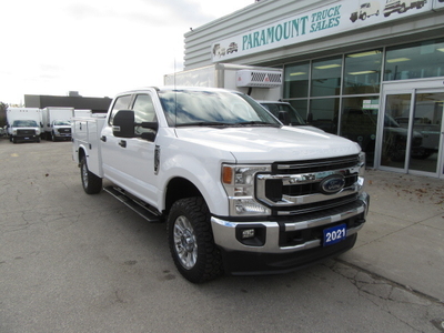 2021 Ford F-350 GAS CREW CAB 4X4 WITH NEW SERVICE / UTILITY BODY