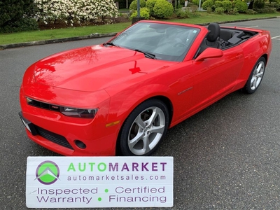 Used 2015 Chevrolet Camaro 2LT CONVERTIBLE, LOADED, FINANCING, WARRANTY, INSPECTED W/BCAA MEMBERSHIP! for Sale in Surrey, British Columbia