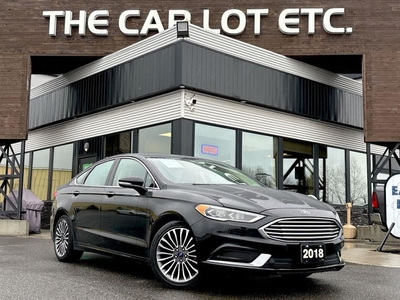 Used 2018 Ford Fusion HEATED LEATHER SEATS, SIRIUS XM, NAV, BACK UP CAM, CRUISE CONTROL, POWER SEATS! for Sale in Sudbury, Ontario