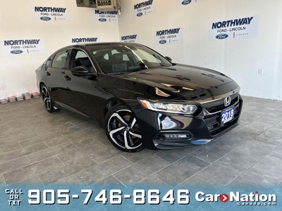 Used 2018 Honda Accord Sedan SPORT LEATHER SUNROOF TOUCHSCREEN 1 OWNER for Sale in Brantford, Ontario