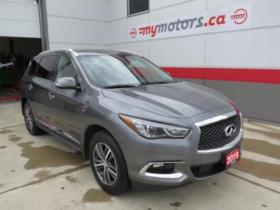 Used 2019 Infiniti QX60 PURE (**7 SEATER**AWD**ALLOY WHEELS**FOG LIGHTS**LEATHER**POWER DRIVERS/PASSENGERS SEAT**SUNROOF**POWER HATCH**MEMORY DRIVERS SEAT**HEATED STEERING WHEEL**PUSH BUTTON START**360 CAMERA**NAVIGATION**HEATED SEATS**REMOTE START**) for Sale in Tillsonburg, Ontario