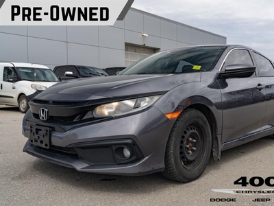 Used 2020 Honda Civic Sport POWER SUNROOF I FRONT DUAL ZONE A/C I FRONT FOG LIGHTS I LEATHER SHIFT KNOB I 1-TOUCH UP/DOWN WINDOW for Sale in Innisfil, Ontario