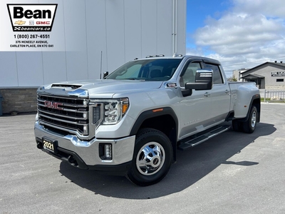 Used 2021 GMC Sierra 3500 HD SLT 6.6L DURAMAX WITH REMOTE START/ENTRY, HEATED SEATS, HEATED STEERING WHEEL, HITCH GUIDANCE, REAR VISION CAMERA, BED VIEW for Sale in Carleton Place, Ontario