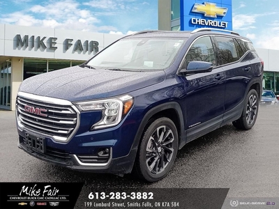 Used 2023 GMC Terrain SLT AWD,power sunroof,heated front seats/steering wheel,HD surround vision,driver safety alert seat for Sale in Smiths Falls, Ontario