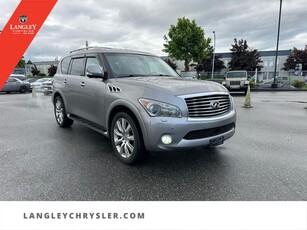 Used 2014 Infiniti QX80 8 Passenger Leather Sunroof Seats 8 DVD for Sale in Surrey, British Columbia