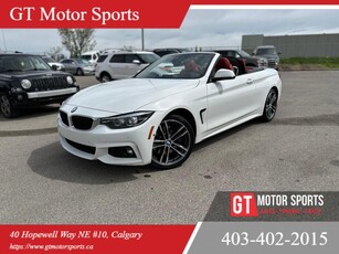 Used 2019 BMW 4 Series 440i xdrive CONVERTABLE RED LEATHER FULLY LOADED $0 DOWN for Sale in Calgary, Alberta