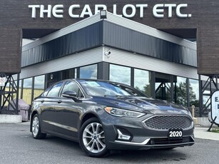 Used 2020 Ford Fusion Energi Titanium PLUG IN HYBRID!! APPLE CARPLAY/ANDROID AUTO, HEATED LEATHER SEATS, SUNROOF, NAV, BACK UP CAM!! for Sale in Sudbury, Ontario