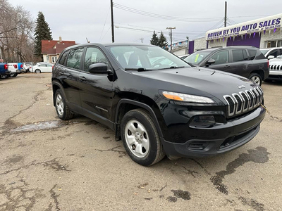 2017 JEEP CHEROKEE SPORT 2.4L 4WD one owner accident free!!!