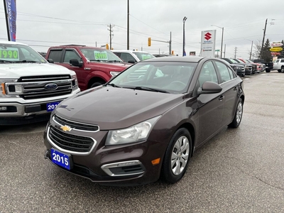 Used 2015 Chevrolet Cruze 1LT ~Backup Camera ~Bluetooth ~Remote start ~A/C for Sale in Barrie, Ontario