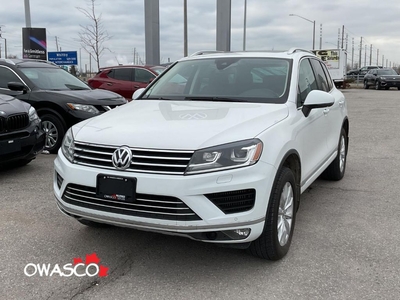 Used 2015 Volkswagen Touareg 3.0L Comfortline! Clean CarFax! Safety Included! for Sale in Whitby, Ontario