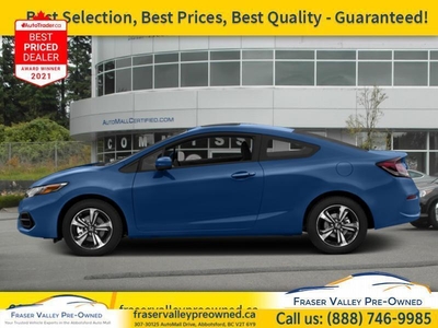 Used 2014 Honda Civic COUPE LX Sunroof, Rear Cam, Clean, Auto for Sale in Abbotsford, British Columbia