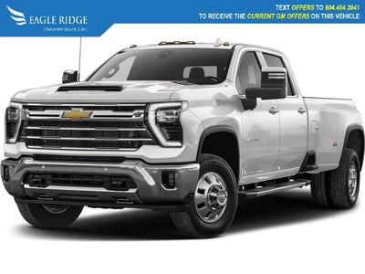 New 2024 Chevrolet Silverado 3500HD Work Truck 4x4, Lane departure warning, Automatic emergency break, Tire pressure monitoring system, for Sale in Coquitlam, British Columbia