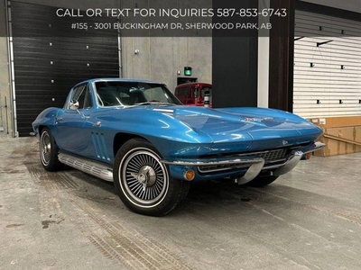 Used 1966 Chevrolet Corvette 427 Big Block 4-Speed Power Windows Air Conditioning Sidepipes for Sale in Sherwood Park, Alberta