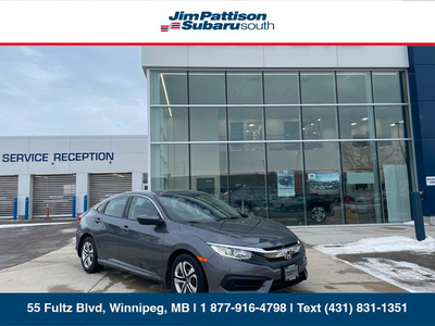 2018 Honda Civic Sedan LX CVT | LOW KMS | LOCAL VEHICLE