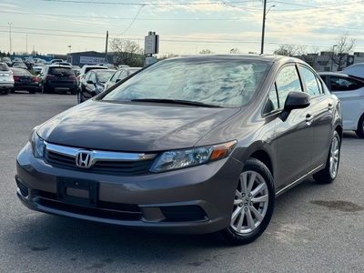 Used 2012 Honda Civic EX / 5 SPEED / SUNROOF / ALLOYS / BLUETOOTH for Sale in Bolton, Ontario