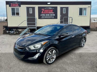 Used 2015 Hyundai Elantra LIMITED HEATED SEATS NAVI SUNROOF LEATHER BACK UP CAM ALLOYS BLUETOOTH POWER SEATS for Sale in Pickering, Ontario