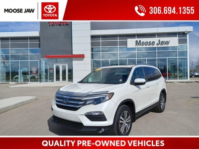 Used 2017 Honda Pilot EX-L Navi LOCAL TRADE WITH ONLY 86,211 KMS, 8 PASSENGER LEATHER SEATING for Sale in Moose Jaw, Saskatchewan