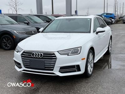 Used 2018 Audi A4 2.0L Komfort! Clean CarFax! Safety Included! for Sale in Whitby, Ontario