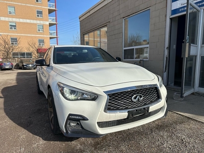 Used 2018 Infiniti Q50 Red Sport 400 AWD for Sale in Waterloo, Ontario