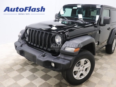 Used 2020 Jeep Wrangler SPORT, CAMERA, BLUETOOTH, A/C, HARD TOP for Sale in Saint-Hubert, Quebec