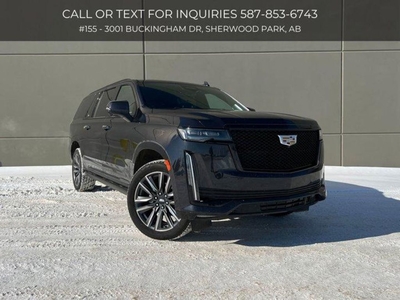 Used 2022 Cadillac Escalade ESV Sport Platinum Front End PPF Massage Seats Rear Screens for Sale in Sherwood Park, Alberta